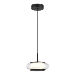 Фото SL6239.403.01 Светильник подвесной ST-Luce черный/прозрачный LED 1*7W 3000K ФРИТЕЛЛА