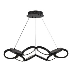 Фото utsenka-SL6508.403.01 Светильник подвесной ST-Luce Черный/Белый LED 1*60W 4000K РИО
