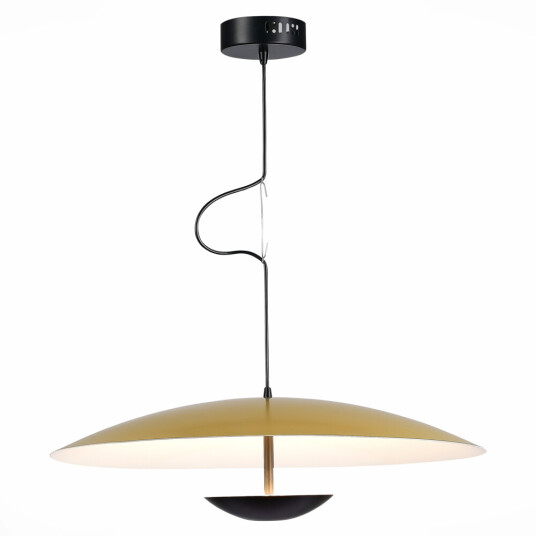 Фото SL6502.213.01 Светильник подвесной ST-Luce Золотистый,Черный/Золотистый LED 1*40W 3000K АРМОНИКО