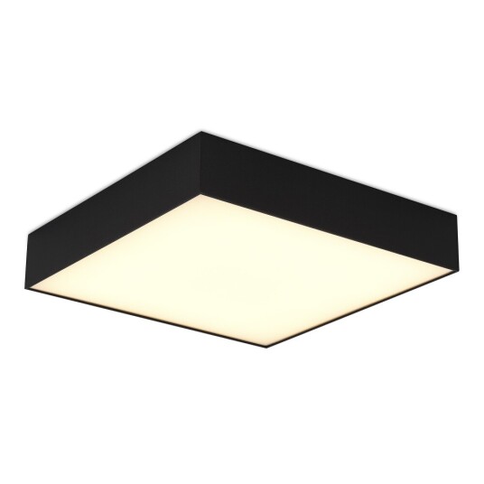 Фото ST608.432.48 Светильник потолочный Черный LED 1*48W 3000K 4 320Lm Ra>90 120° IP20 L400xW400xH55 180- Накладные светильники