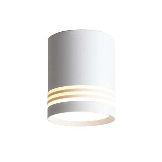 Фото ST101.542.05 Светильник потолочный Белый LED 1*5W 4000K 390Lm Ra>80 120° IP20 D68xH80 170-240V Накладные светильники