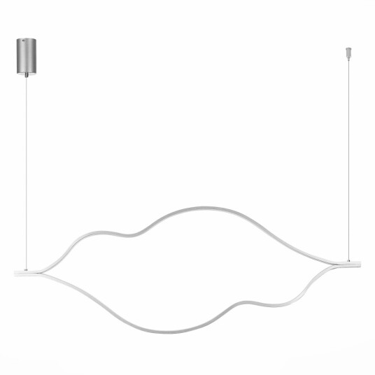 Фото SL6106.103.65 Светильник подвесной ST-Luce Никель/Белый LED 1*65W 4000K КОРТИЛЕ