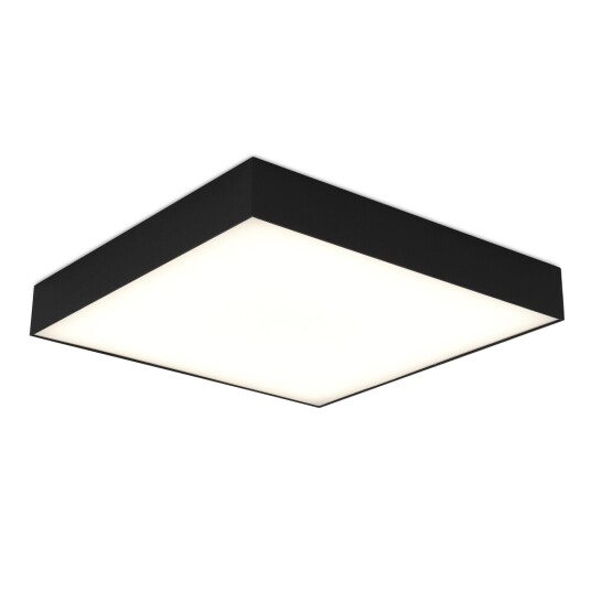 Фото ST608.442.48 Светильник потолочный Черный LED 1*48W 4000K 4 320Lm Ra>90 120° IP20 L400xW400xH55 180- Накладные светильники