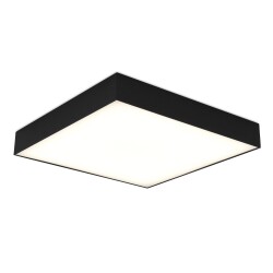 Фото ST608.442.48 Светильник потолочный Черный LED 1*48W 4000K 4 320Lm Ra>90 120° IP20 L400xW400xH55 180- Накладные светильники
