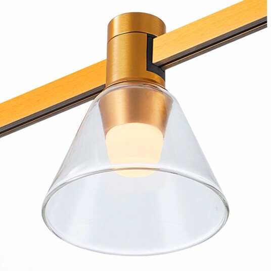 Фото ST814.246.03 Магнитный трековый светильник FARM Золотистый LED 1*3W 4000K 89Lm Ra90 120 IP20 D90xH1 FARM