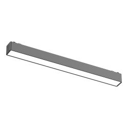 Фото ST674.436.15 Магнитный трековый светильник Черный LED 1*10W 3000K 530Lm Ra>90 IP20 L315xW26xH24 48V SKYFLAT