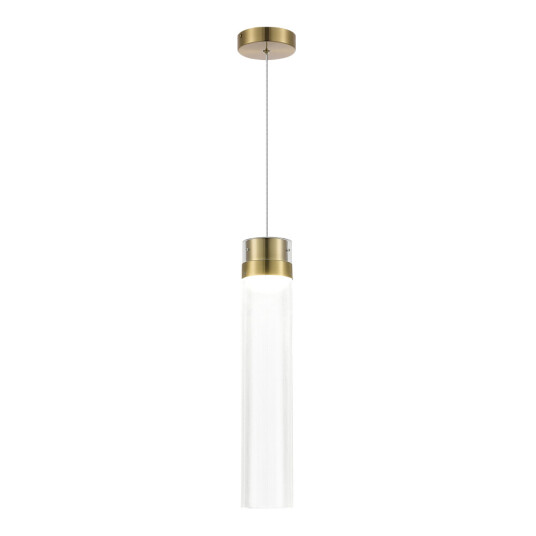 Фото SL6236.303.01 Светильник подвесной ST-Luce Латунь/Прозрачный LED 1*12W 4000K CHAMPAGNE