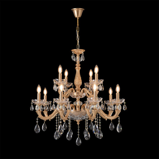Фото Люстра Crystal Lux ELIZABETH SP8+4 BRASS