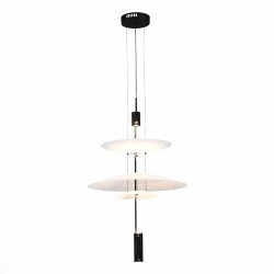 Фото SL6101.413.01 Люстра подвесная ST-Luce Черный/Белый LED 1*15W 3000K ИСОЛА