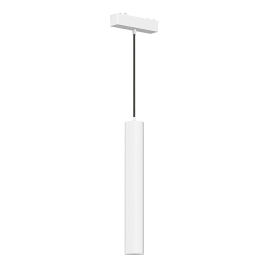 Фото ST680.533.07 Магнитный трековый светильник Белый LED 1*7W 3000K 430Lm Ra>90 36° IP20 D30xH1650 48V SKYFLAT