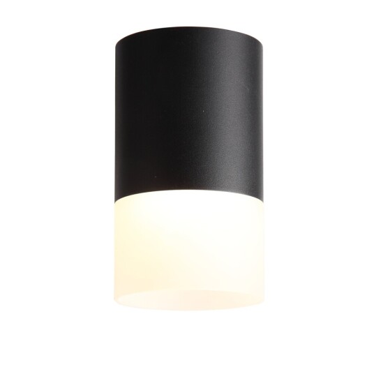 Фото ST100.402.05 Светильник потолочный Черный LED 1*5W 3000K 390Lm Ra>80 120° D64xH110 170-240VV Накладные светильники
