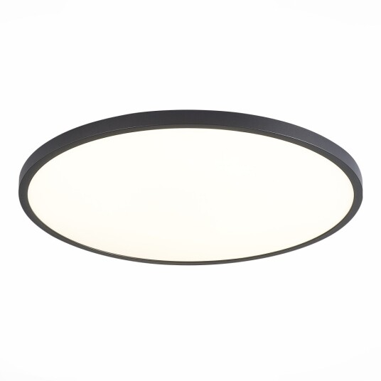 Фото ST601.432.48 Светильник потолочный Черный LED 1*48W 3000K 4 320Lm Ra>90 120° IP20 D600xH27 180-240V Накладные светильники