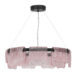 Фото SL6021.403.54 Светильник подвесной ST-Luce черный/розовый LED 1*54W 3000K ВУАЛЬ