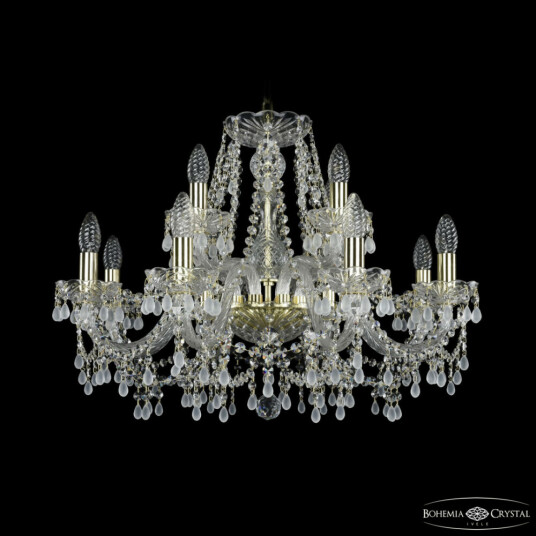 Фото Люстра хрустальная 1410/8+4/240 G V0300 Bohemia Ivele Crystal