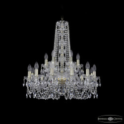 Фото Люстра хрустальная 1402/12+6/240/h-75 G