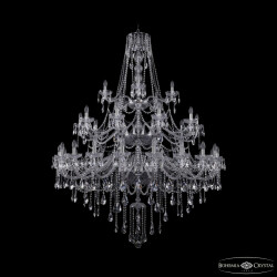 Фото Люстра хрустальная 1415/20+10+5/530/3d Ni