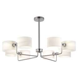 Фото SLE1121-102-08 Светильник потолочный Хром/Молочно-Белый E14 8*40W AERIN