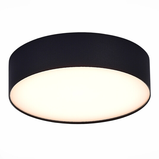 Фото ST606.432.27 Светильник потолочный Черный LED 1*27W 3000K 2 430Lm Ra>90 120° IP20 D220xH55 185-265V Накладные светильники