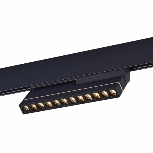 Фото ST805.436.12 Магнитный трековый светильник Черный LED 1*12W 3000K 450Lm Ra>90 36° IP20 L220xW22xH117 SKYLINE 48