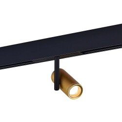 Фото ST808.236.08 Магнитный трековый светильник Золотистый LED 1*8W 3000K 550Lm Ra>90 36° IP20 D42xH135 4 SKYLINE 48