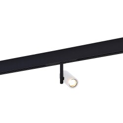 Фото ST808.536.08 Магнитный трековый светильник Белый LED 1*8W 3000K 550Lm Ra>90 36° IP20 D42xH135 48VV SKYLINE 48