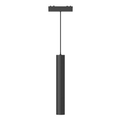 Фото ST680.433.07 Магнитный трековый светильник Черный LED 1*7W 3000K 430Lm Ra>90 36° IP20 D30xH300 48V SKYFLAT