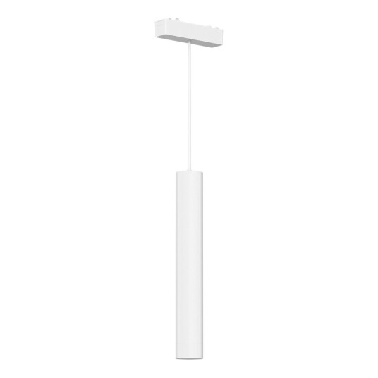 Фото ST680.543.07 Магнитный трековый светильник Белый LED 1*7W 4000K 430Lm Ra>90 36° IP20 D30xH300 48V SKYFLAT