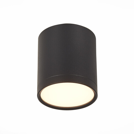 Фото ST113.432.05 Светильник потолочный Черный LED 1*5W 3000K 390Lm Ra>80 120° IP20 D68xH75 170-240V Накладные светильники
