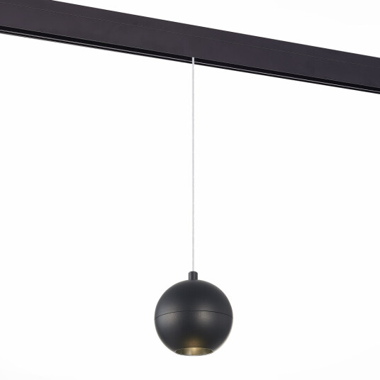 Фото ST354.433.12 Магнитный трековый светильник подвесной Черный LED 1*12W 3000K 750Lm Ra>80 36° IP20 D10 SKYLINE 48