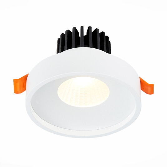 Фото ST751.548.10 Св-к встр. Белый LED 1*10W 4000K 750Lm Ra>90 38° IP20 D100xH75 170-240V Встраиваемые светильники