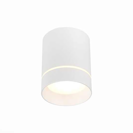 Фото ST115.532.07 Светильник потолочный Белый LED 1*7W 3000K 490Lm Ra>90 120° IP20 D79xH100 170-240V Накладные светильники