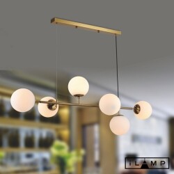 Фото Подвесной светильник iLamp GOLDEN 9136P/6 GOLD&WHITE