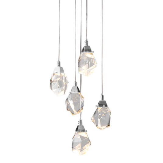 Фото Подвесной светильник Crystal rock 5 chrome