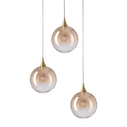 Фото Подвесной светильник MD23001045H-3A brass/champagne