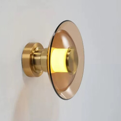 Фото Настенный/Потолочный светильник 8665W/S gold/amber