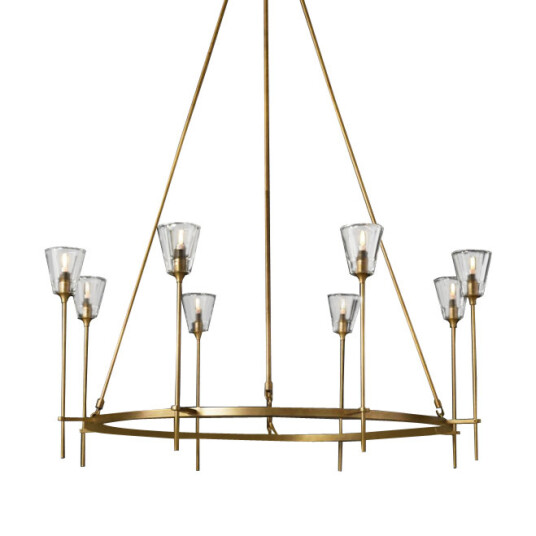 Фото Люстра Torche De Verre 8 gold
