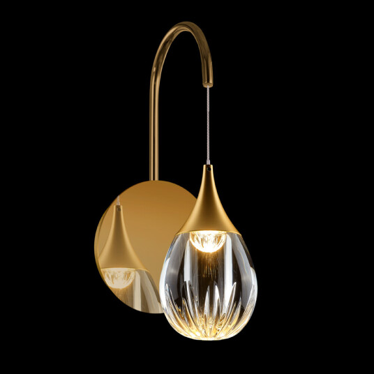 Фото Настенный светильник MB24001004-1A gold/clear