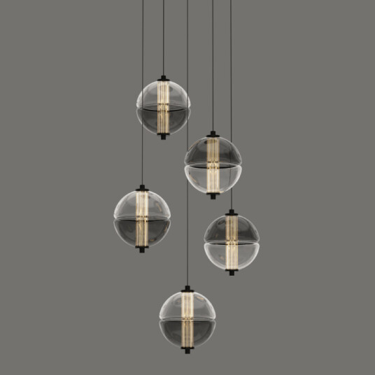 Фото Подвесной светильник MD24022079-5A black/smoky