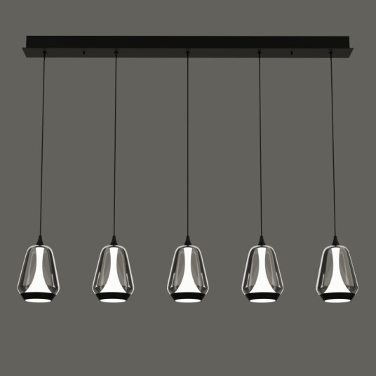 Фото Подвесной светильник MD24001011-5B black/smoky