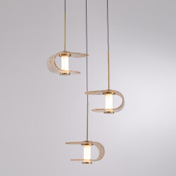 Фото Подвесной светильник MD24020901-3A gold/cognac