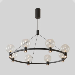 Фото Люстра Crystal Lux DUET SP56W LED BLACK