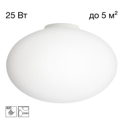 Фото CL941E28B0 RON Накладной Св-к Эллипс База Белая