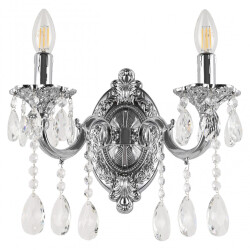 Фото Бра с хрустальными подвесками AL7801B10/2/175 A Ni Bohemia Ivele Crystal