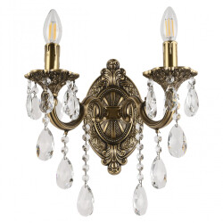 Фото Бра с хрустальными подвесками AL7801B10/2/175 B FP Bohemia Ivele Crystal