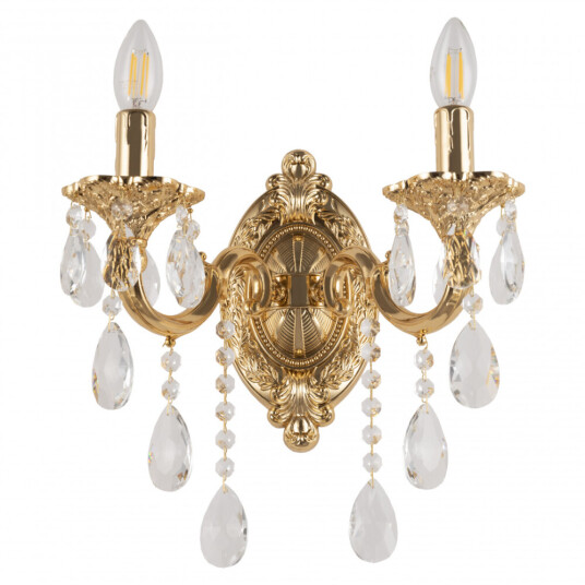 Фото Бра с хрустальными подвесками AL7801B10/2/175 B G Bohemia Ivele Crystal