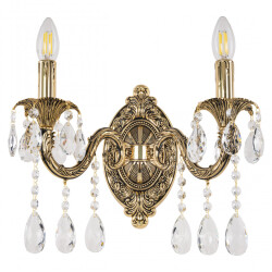 Фото Бра с хрустальными подвесками AL7901B10/2/175 A GB Bohemia Ivele Crystal