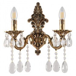 Фото Бра с хрустальными подвесками AL7801B14/2/175 A GB Bohemia Ivele Crystal