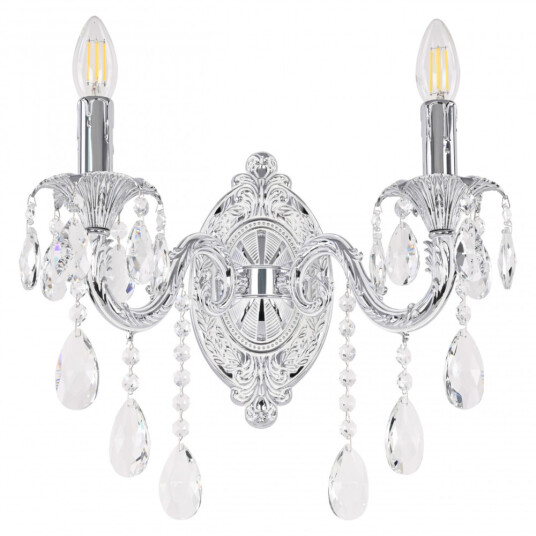 Фото Бра с хрустальными подвесками AL7901B10/2/175 B NW Bohemia Ivele Crystal