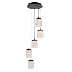 Фото Подвесной светильник MD25020403-5A1 Matt black, LED/25.4W, 3000K dimmable