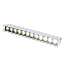 Фото ST762.532.12 Св-к встр. белый LED 1*12W 3000K 1 200Lm Ra 24° IP20 L240xW30xH36 170-240VV Встраиваемые светильники